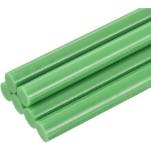 6pcs Mini Hot Glue Sticks for Glue Gun 0.43 x 4 inch Large Glue Sticks, 11 x 100mm Deep Green