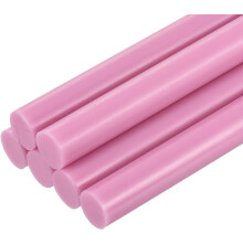 6pcs Full Size Hot Glue Sticks for Glue Gun 0.43 x 8 inch Large Glue Sticks, 11 x 200mm Pink