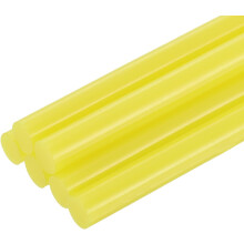 6pcs Mini Hot Glue Sticks for Glue Gun 0.43 x 4 inch Large Glue Sticks, 11 x 100mm Yellow