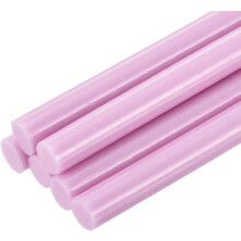 6pcs Full Size Hot Glue Sticks for Glue Gun 0.27 x 8 inch Small Glue Sticks, 7 x 200mm Light Pink