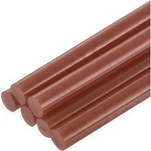 6pcs Full Size Hot Glue Sticks for Glue Gun 0.27 x 8 inch Small Glue Sticks, 7 x 200mm Dark Brown