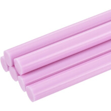 6pcs Mini Hot Glue Sticks for Glue Gun 0.43 x 4 inch Large Glue Sticks, 11 x 100mm Light Pink