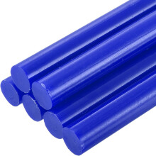 6pcs Full Size Hot Glue Sticks for Glue Gun 0.43 x 8 inch Large Glue Sticks, 11 x 200mm Bright Blue