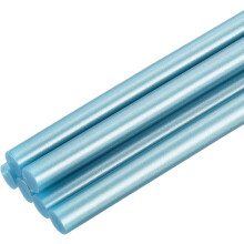 6pcs Mini Hot Glue Sticks for Glue Gun 0.27 x 4 inch Small Glue Sticks, 7 x 100mm Metallic Blue