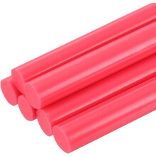 6pcs Full Size Hot Glue Sticks for Glue Gun 0.43 x 8 inch Large Glue Sticks, 11 x 200mm Pale Red