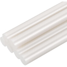 6pcs Mini Hot Glue Sticks for Glue Gun 0.43 x 4 inch Large Glue Sticks, 11 x 100mm Metallic White