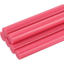6pcs Mini Hot Glue Sticks for Glue Gun 0.43 x 4 inch Large Glue Sticks, 11 x 100mm Pale Red