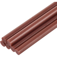 6pcs Mini Hot Glue Sticks for Glue Gun 0.27 x 4 inch Small Glue Sticks, 7 x 100mm Dark Brown
