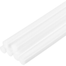 6pcs Full Size Hot Glue Sticks for Glue Gun 0.27 x 8 inch Small Glue Sticks, 7 x 200mm White