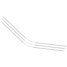 3Pcs 1.6mm Double-Pointed Flexible Knitting Needles 9 Inch(23cm) Stainless Steel Needle for Handmade Projects DIY Knitting