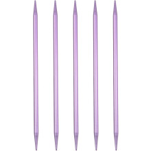 4Pcs Knitting Needles 6mm (US Size 10) Aluminum Alloy Double Pointed Knitting Needle 7.87 Inches Length Metal Weaving Tool for Handmade Projects DIY K