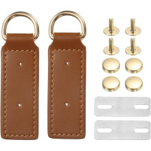 D Ring Buckle with Screws, Bag Side Clip Buckle Detachable Leather Purse Clasp Connector