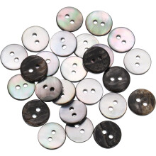 25 Pcs Natural Shell Buttons, 2 Hole 11.5mm Mother of Pearl Buttons for Shirt Clothes Coats Suits Jacket Jeans Skirts Sewing Craft DIY Decoration, Bla