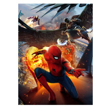 DIY Pintura Diamante Homem-Aranha Regresso A Casa Strass Círculo Completo Diamante Pintura de Parede Decoração de Quarto