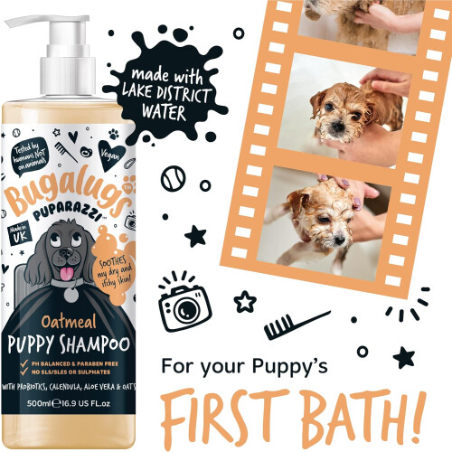 BugaLugs Bugalugs Oatmeal Puppy Shampoo Grooming 500ml 1