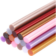 Mini Hot Glue Gun Sticks 0.28-inchx4-inch High Sticky Hot Glue Sticks, Metallic 8 Colors 16pcs