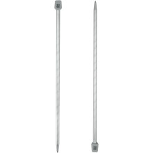 2Pcs 5.5mm(I) Single Pointed Knitting Needles Stainless Steel 9.84 Inches Length Metal Weaving Tool for Handmade Projects DIY Knitting