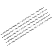 5Pcs Knitting Needle 3.5mm Diameter 5.9 Inches Length Stainless Steel Double Pointed Sweater Stitching Needles for Handmade Projects DIY Knitting