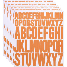 8 Sheet Vinyl Letter Stickers, 1 Inch, 2 Inch 416Pcs Self Adhesive Alphabet Stickers Waterproof Decals for Wall Poster Window DIY Crafts Art Making, O