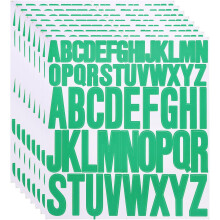 8 Sheet Vinyl Letter Stickers, 1 Inch, 2 Inch 416Pcs Self Adhesive Alphabet Stickers Waterproof Decals for Wall Poster Window DIY Crafts Art Making, G