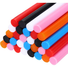 30pcs Mini Hot Glue Sticks 8 inch x 0.44 inch High Sticky Small Glue Sticks, 6 Color