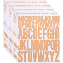 12 Sheet Vinyl Letter Stickers, 1 Inch, 2 Inch 624Pcs Self Adhesive Alphabet Stickers Waterproof Decals for Wall Poster Window DIY Crafts Art Making,