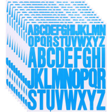 10 Sheet Vinyl Letter Stickers, 1 Inch, 2 Inch 520Pcs Self Adhesive Alphabet Stickers Waterproof Decals for Wall Poster Window DIY Crafts Art Making,