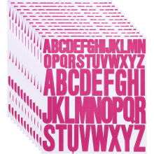 12 Sheet Vinyl Letter Stickers, 1 Inch, 2 Inch 624Pcs Self Adhesive Alphabet Stickers Waterproof Decals for Wall Poster Window DIY Crafts Art Making,