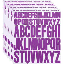 8 Sheet Vinyl Letter Stickers, 1 Inch, 2 Inch 416Pcs Self Adhesive Alphabet Stickers Waterproof Decals for Wall Poster Window DIY Crafts Art Making, P