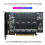 M.2 NVME Till PCIe 4.0 X16 Adapter Card, StöDer 4 NVMe M.2 2280, StöDer Bifurcation 3