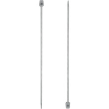 2Pcs 4mm(G) Single Pointed Knitting Needles Stainless Steel 9.84 Inches Length Metal Weaving Tool for Handmade Projects DIY Knitting
