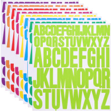 8 Sheet Vinyl Letter Sticker, 1 Inch, 2 Inch 416Pcs Self Adhesive Alphabet Stickers Waterproof Decals for Wall Poster Window DIY Crafts Art Making, 8