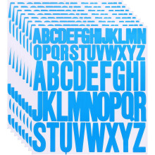 8 Sheet Vinyl Letter Stickers, 1 Inch, 2 Inch 416Pcs Self Adhesive Alphabet Stickers Waterproof Decals for Wall Poster Window DIY Crafts Art Making, B