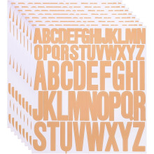 8 Sheet Vinyl Letter Stickers, 1 Inch, 2 Inch 416Pcs Self Adhesive Alphabet Stickers Waterproof Decals for Wall Poster Window DIY Crafts Art Making, P