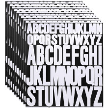 10 Sheet Vinyl Letter Stickers, 1 Inch, 2 Inch 520Pcs Self Adhesive Alphabet Stickers Waterproof Decals for Wall Poster Window DIY Crafts Art Making,