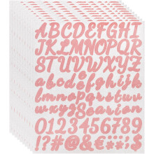 760Pcs 10Sheets Glitter Letter Stickers, Self-Adhesive Alphabet Sticker Letter Number Decal Kit Symbols Alphabet Decals for Crafts Scrapbooking Classr