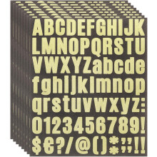 608Pcs 8Sheets Glitter Letter Stickers, Self-Adhesive Alphabet Sticker Letter Number Decal Kit Symbols Alphabet Decals for Crafts Scrapbooking Classro