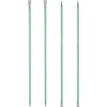 4Pcs Aluminum Knitting Needles 5.5mm (US Size 9) Single Pointed Knitting Needle 13.8 Inches Length Metal Weaving Tool for Handmade Projects DIY, Green