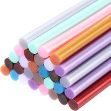 30pcs Mini Hot Glue Sticks 4 inch x 0.28 inch High Sticky Hot Glue Gun Sticks, Metallic 10 Color