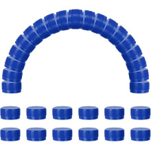 50pcs Plastic Bottle Caps, 1.2 inch Bottle Screw Lid Top Water Bottles Top Cap for DIY Development Imagination Intelligence Craft Scrapbook Creative G