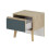 Larvik bedside table with 1 drawer - Made in France 8