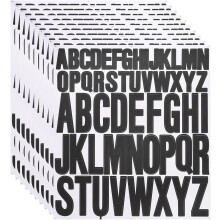 10 Sheet Vinyl Letter Stickers, 1 Inch, 2 Inch 520Pcs Self Adhesive Alphabet Stickers Waterproof Decals for Wall Poster Window DIY Crafts Art Making,