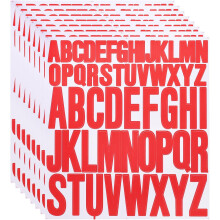 8 Sheet Vinyl Letter Stickers, 1 Inch, 2 Inch 416Pcs Self Adhesive Alphabet Stickers Waterproof Decals for Wall Poster Window DIY Crafts Art Making, R