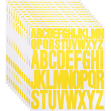 12 Sheet Vinyl Letter Stickers, 1 Inch, 2 Inch 624Pcs Self Adhesive Alphabet Stickers Waterproof Decals for Wall Poster Window DIY Crafts Art Making,