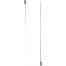 2Pcs 3mm(D) Single Pointed Knitting Needles Stainless Steel 9.84 Inches Length Metal Weaving Tool for Handmade Projects DIY Knitting
