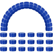 100pcs Plastic Bottle Caps, 1.2 inch Bottle Screw Lid Top Water Bottles Top Cap for DIY Development Imagination Intelligence Craft Scrapbook Creative
