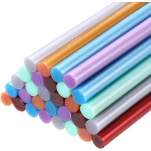 30pcs Mini Hot Glue Sticks 4 inch x 0.28 inch High Sticky Hot Glue Gun Sticks, Metallic Multicolor