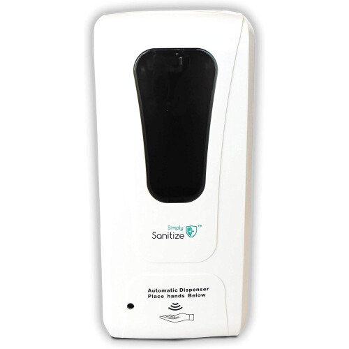 1000ml Automatic Soap Dispenser Sanitiser Hands Free IR Sensor Touchless White 1