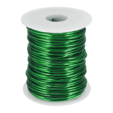 12 Gauge / 2mm Anodized Aluminum Wire for Jewelry Craft Making, 102 Feet Bendable Flexible Wire for DIY Home Decor Gardening Sculpture, Green