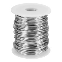 12 Gauge / 2mm Anodized Aluminum Wire for Jewelry Craft Making, 102 Feet Bendable Flexible Wire for DIY Home Decor Gardening Sculpture, Silver